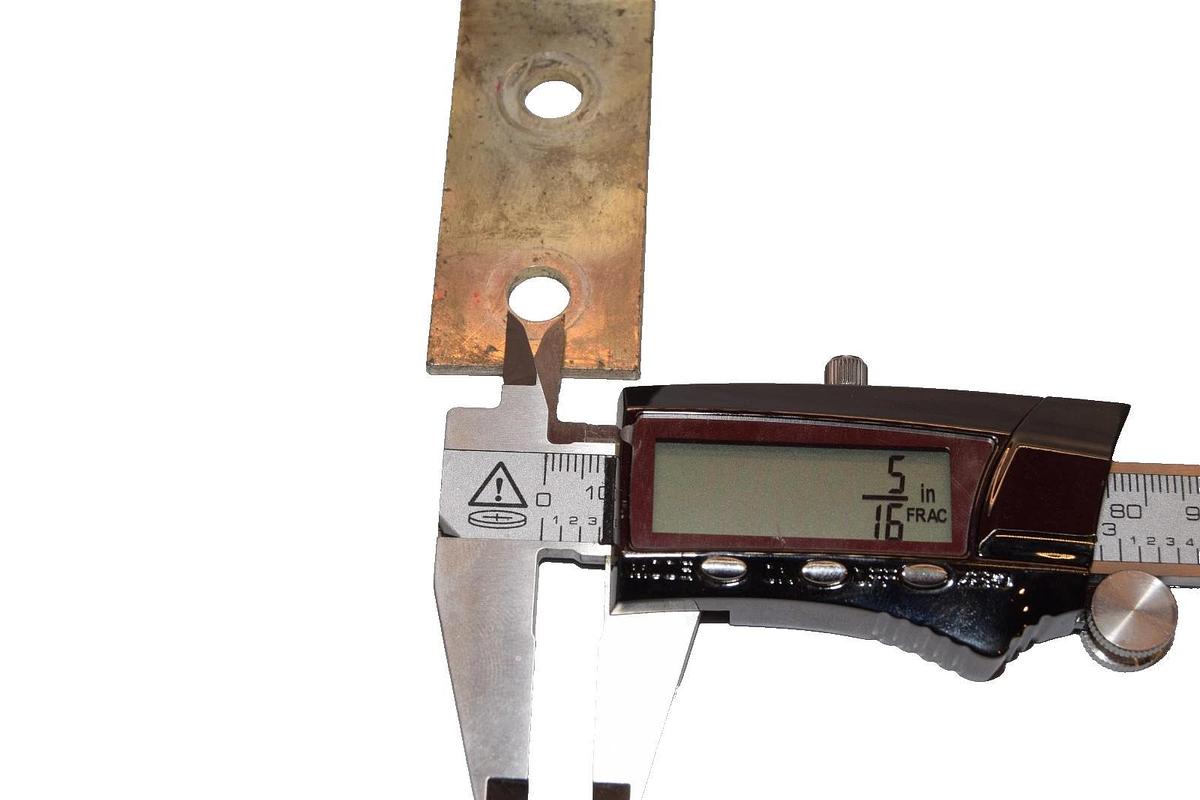 Used Buss Bar 3-1/2" x 1-1/8" x 2-3/8" Copper