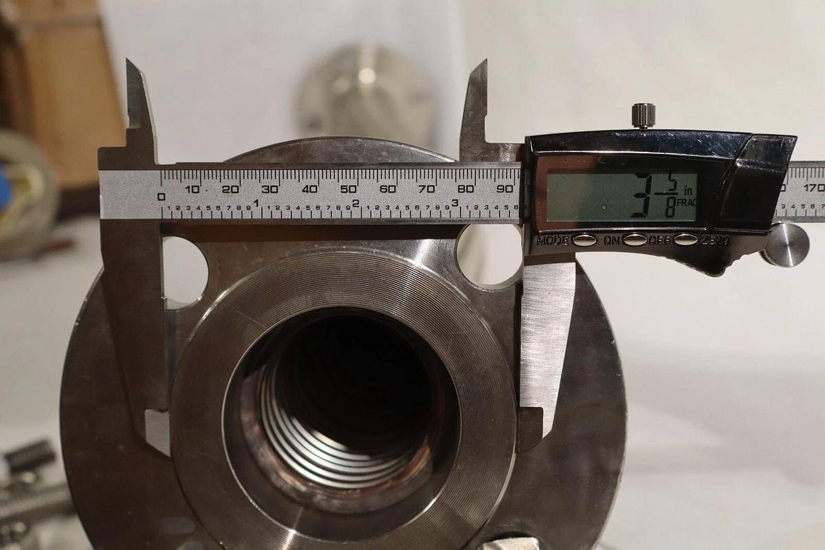 Used 2" x 36" SS Stainless Flexible Braided Hose Flange 150 SA/A182 F304/304L B16.5