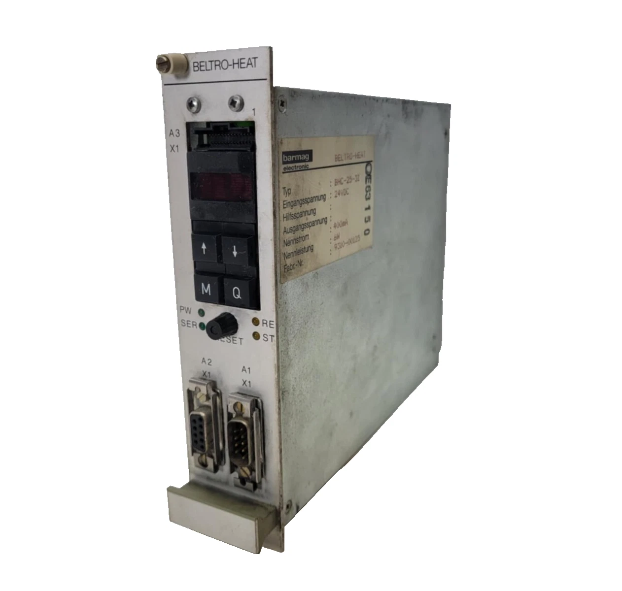 Used Barmag Beltro-Heat Inverter Control Module BHC-25-3Z  24vdc 6w 400mA BHC253Z