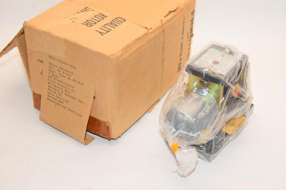 (NEW) ALLEN BRADLEY 810 3380-701080-1925 FT-300 Time Current Solenoid Relay