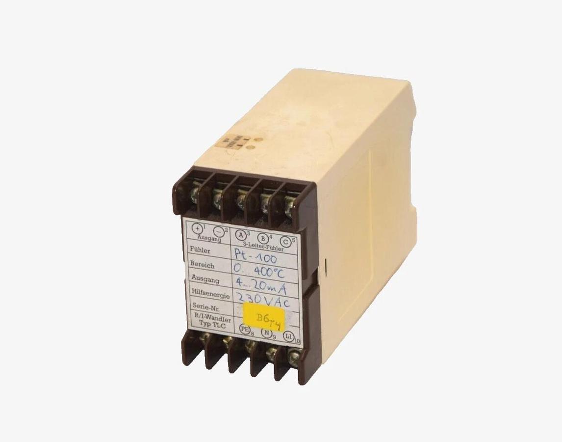 Used MOSTEC PT-100 0-400°C 4-20mA 230Vac Relay