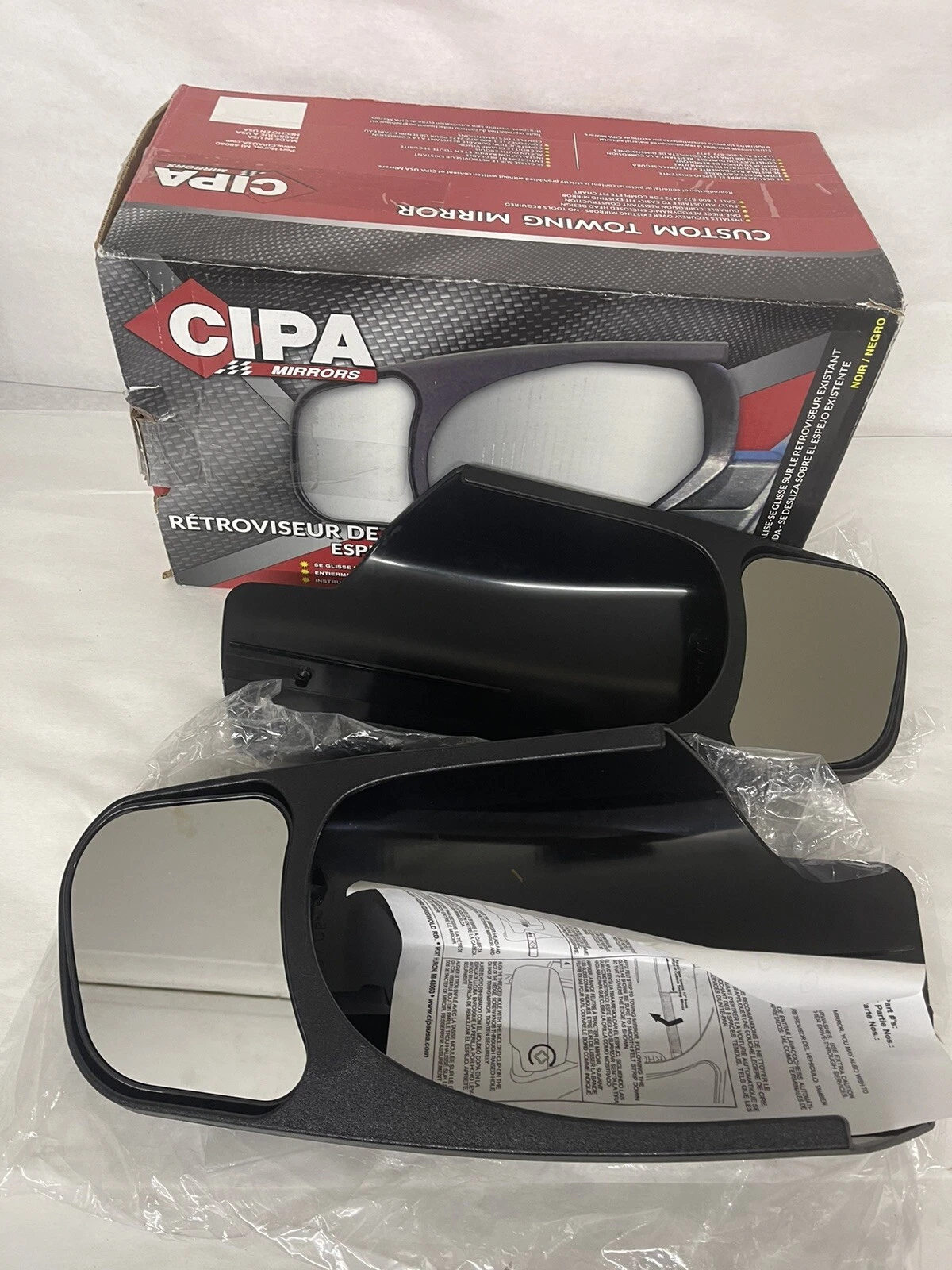 CIPA 10900 Pair Of Towing Mirrors fits Chevrolet/GMC/Cadillac 2007-2013 NEW!!