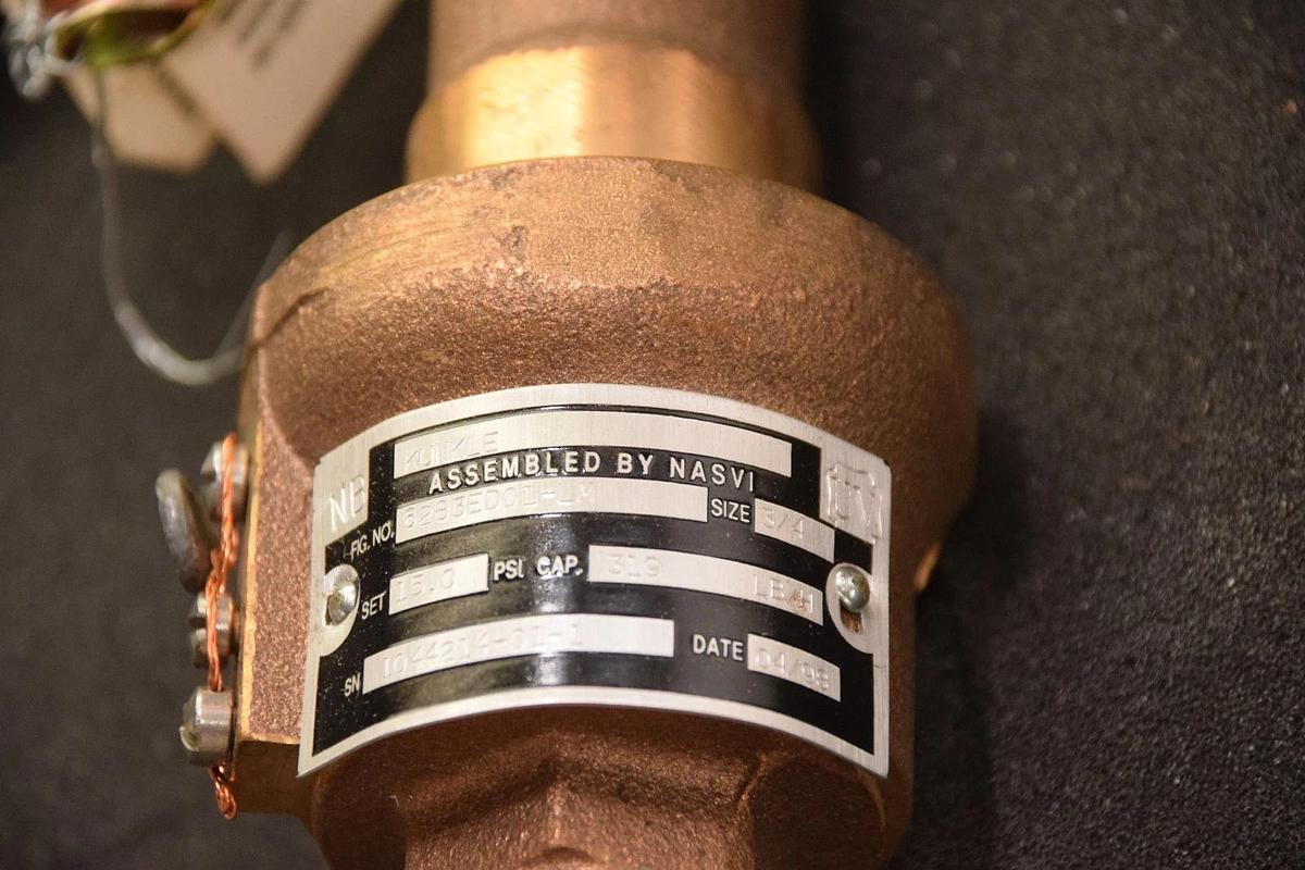 New Kunkle Valve 3/4" 6283ED01-LM  319 LB 15psi set 6182 ED01   6182ED01