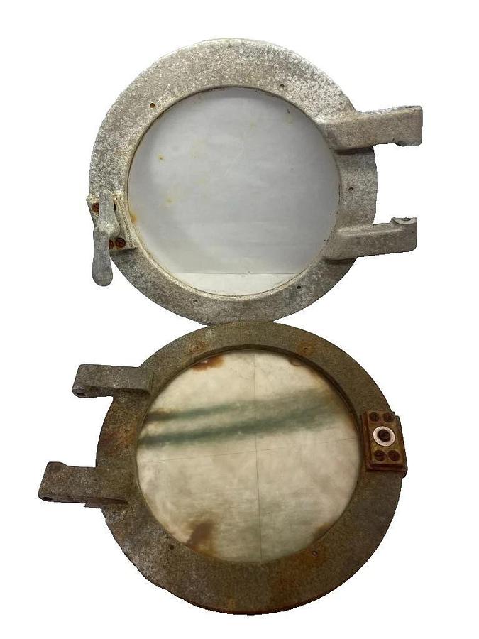 Used (Lot of 2) Port Hole Porthole Nautical Port Ship Boat Decor Vintage