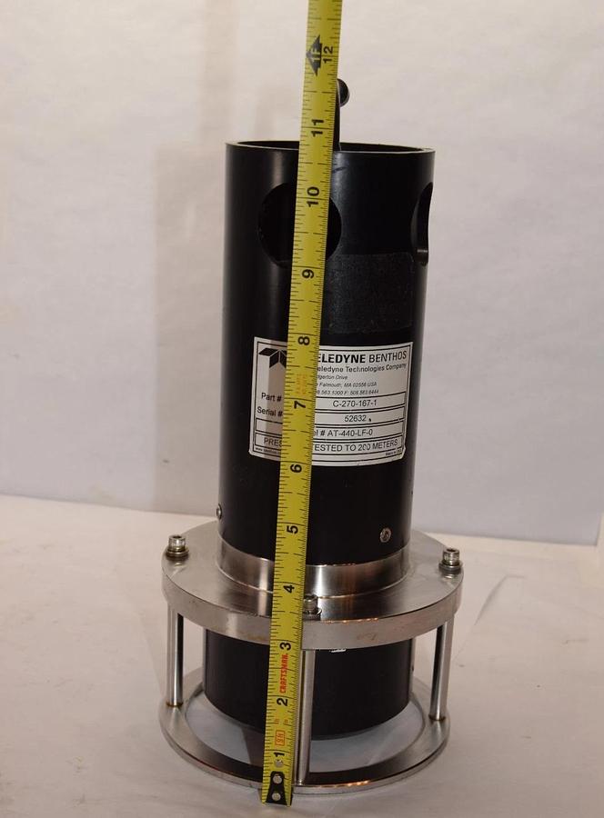 Used Teledyne Benthos Transponder Transducer AT-440-LF-0 C-270-167-1 Oceonographic