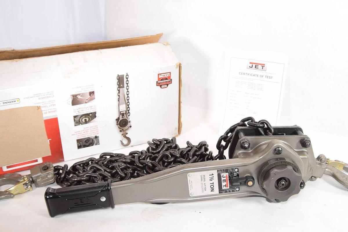 JET 1-1/2 1.5 Ton Lever Hoist JLP-A Series 1.5T 1-1/2T 10' JLP-150A (New)