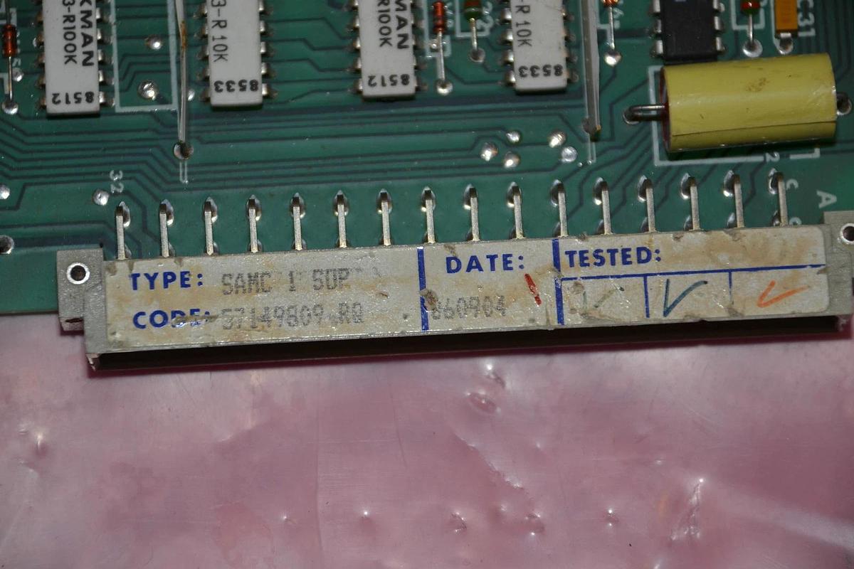Used STROMBERG CIRCUIT BOARD CARD 5760556-1M 5760556 1M SAMC 1 SUP 57149809
