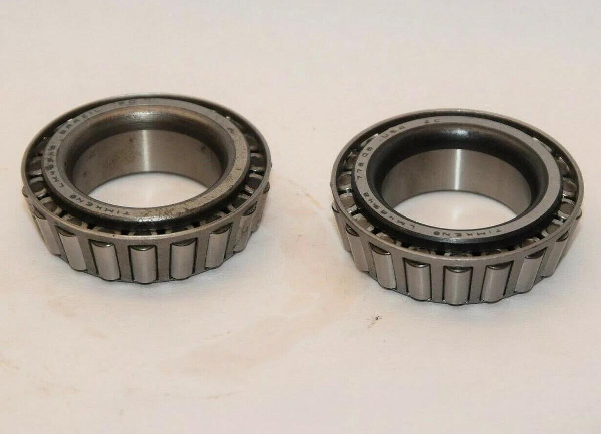 (NEW - Lot of 2) TIMKEN LM48548 LM-48548 USA Tapered Roller Bearing Cone