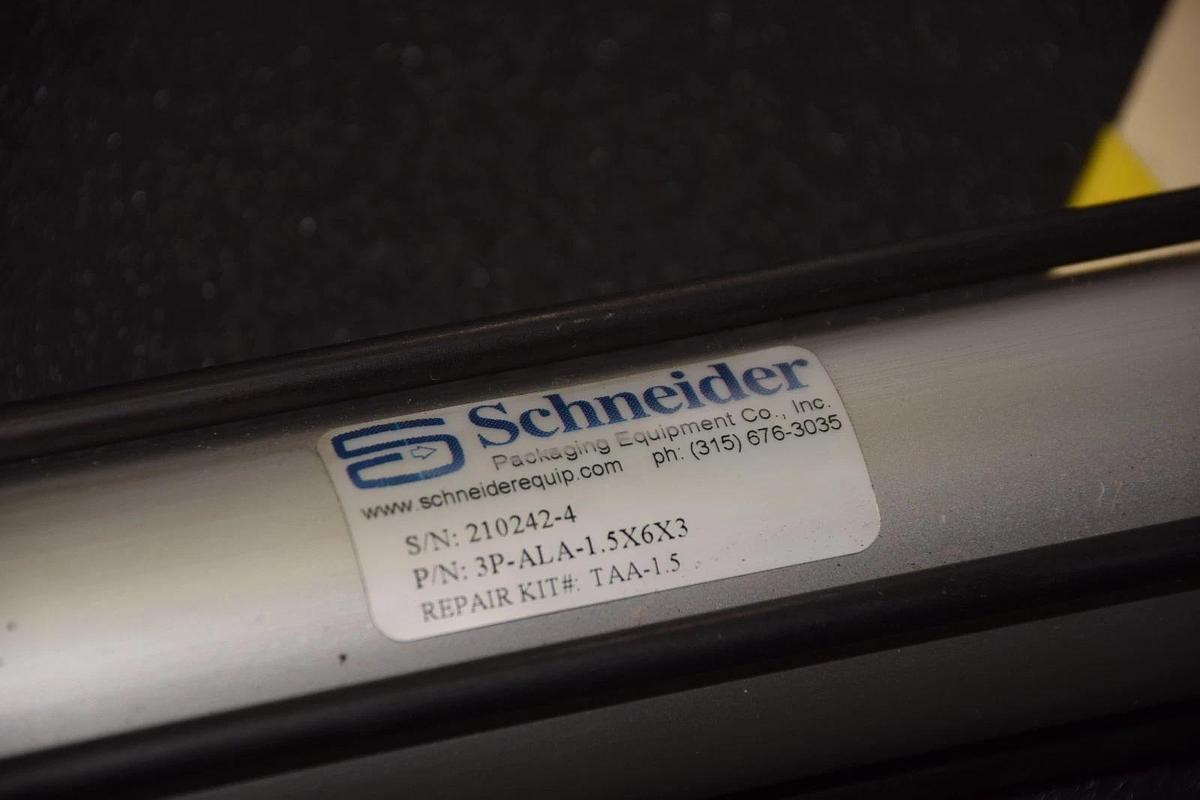 SCHNEIDER 3P-ALA-1.5X6X3 1-1/2" BORE 6" STROKE PNEUMATIC CYLINDER (NEW)