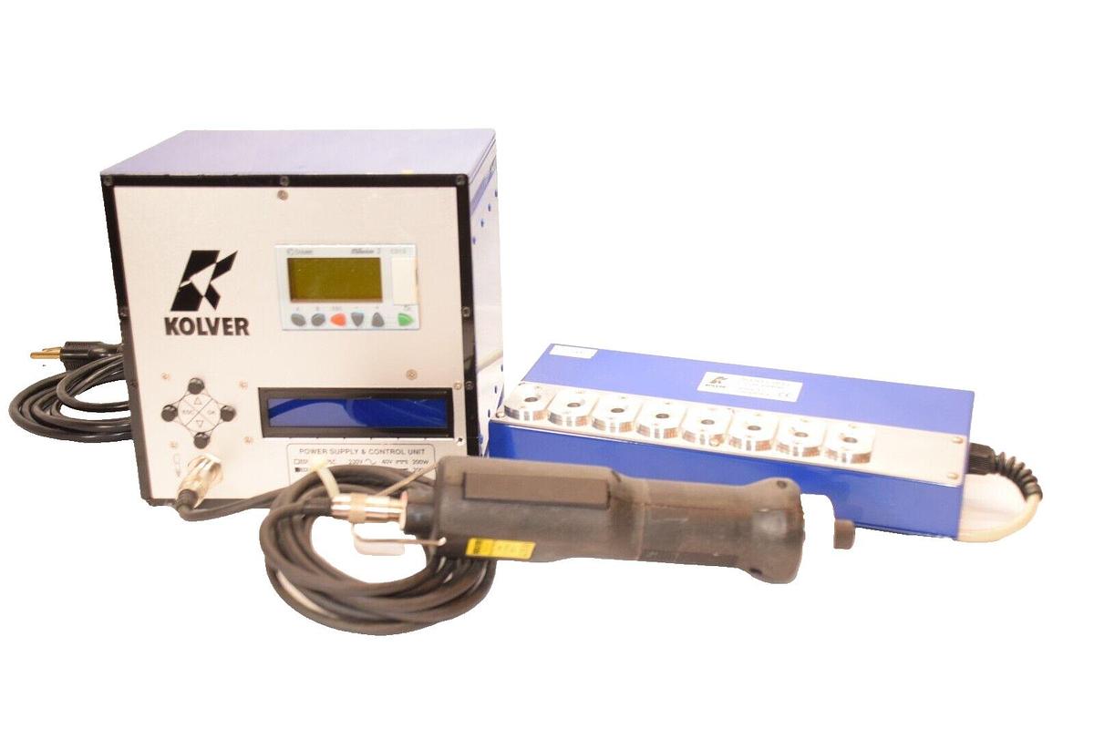 Used Kolver Torque Driver Screwdriver EDU 1AE/PLC/LTP/CC Control Unit PLUTO10D/N Tray