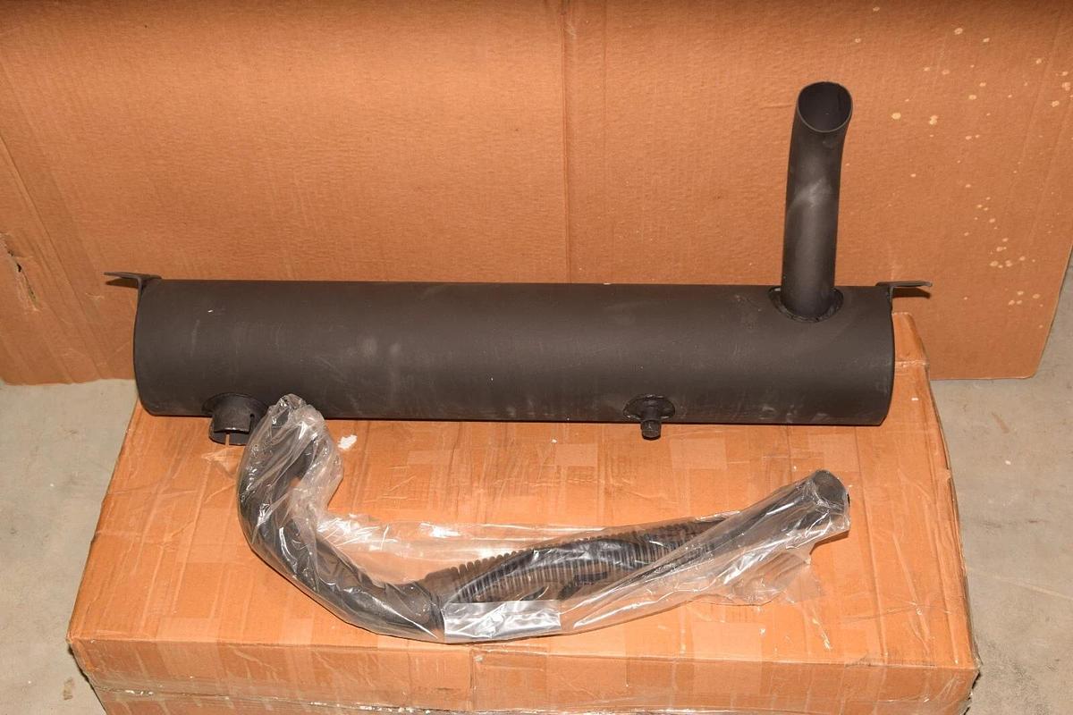(NEW) WEELPARZ 6701151 7100840M Exhaust Pipe and Muffler