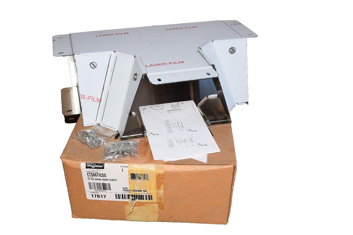 HOFFMAN CTS66TICSS 90 Tee Inside Cover Sloped Covered Cable Tray 304ss (NEW)