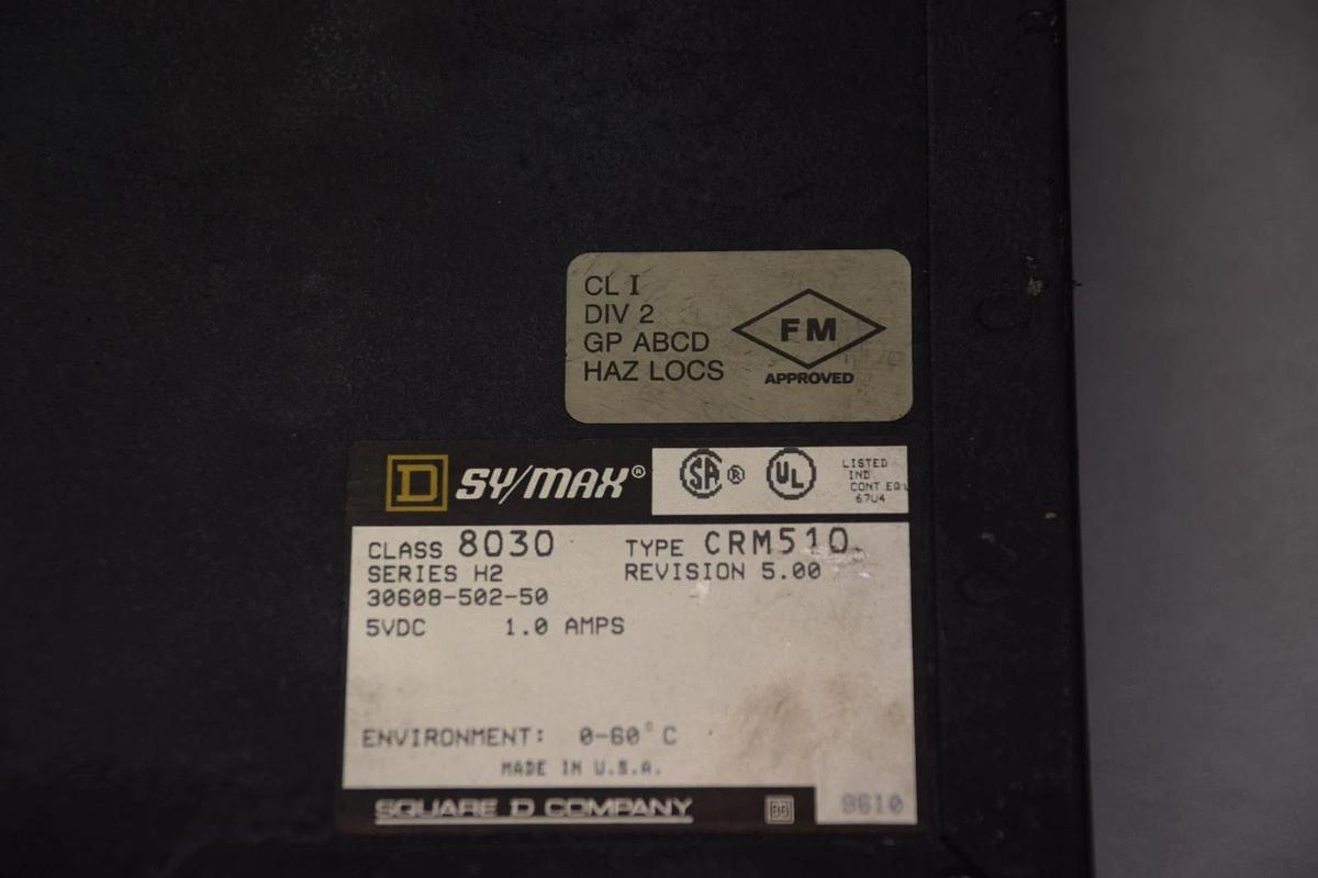 Used SQUARE D SY/MAX 8030 CRM-510 SERIES H2 INTERFACE MODULE