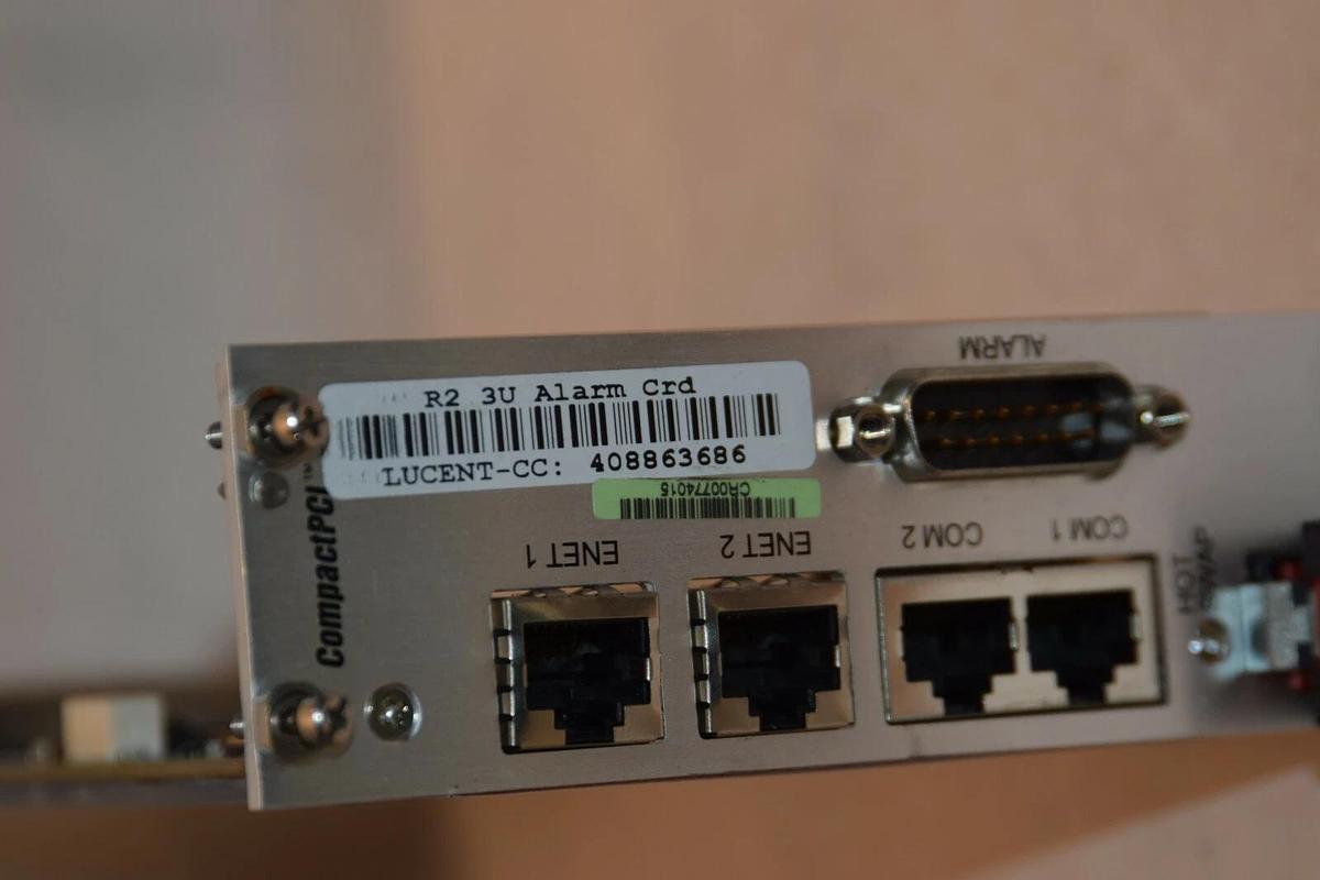 Used Lucent CC 408863686 Compact PCI R2 3U Alarm Card 530-3116-01 FRU Sun 501-6123-13