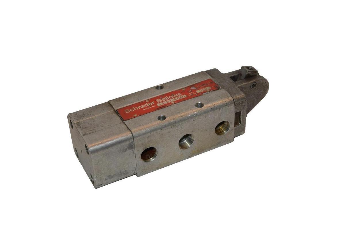 Used SCHRADER BELLOWS Lever Operated Air control Valve  53083-2000 53083 2000