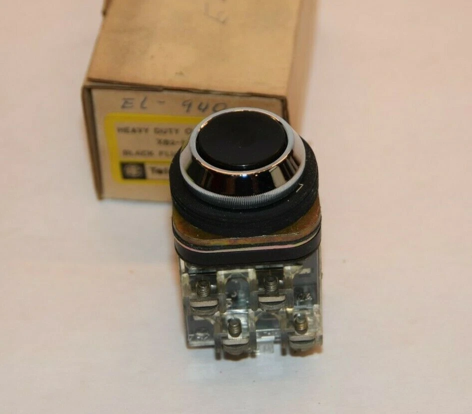 (NEW) TELEMECANIQUE XB2-MA22 XB2-MA23 Black Flush Oiltight Push Button Unit