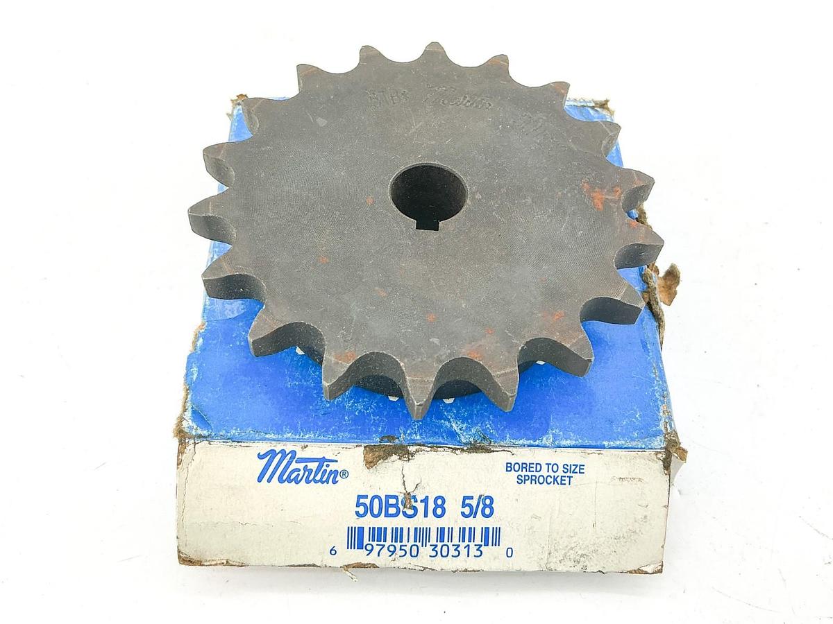 MARTIN 35BS18 1/2 3/8" PITCH 18T 1/2" BORE SPROCKET NEW