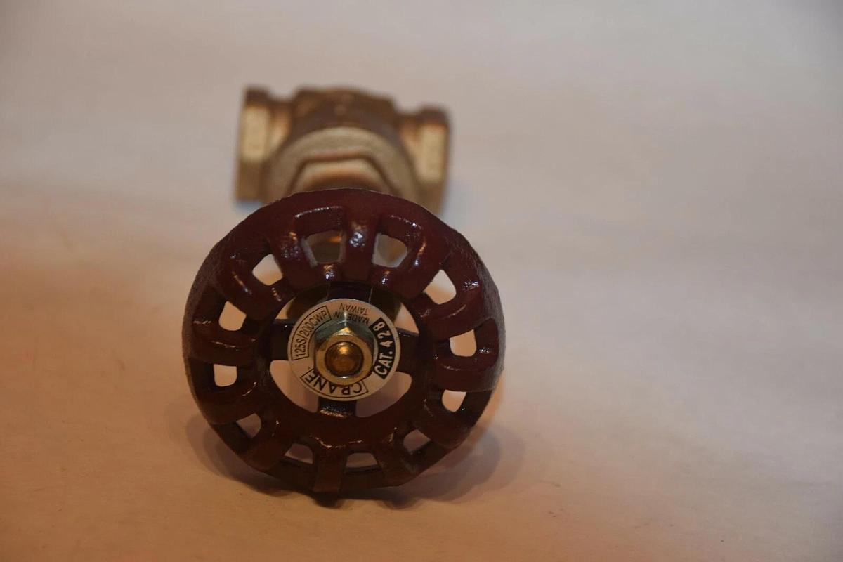 NEW CRANE 428 125S/200CWP BRONZE 3/8" WEDGE GATE VALVE