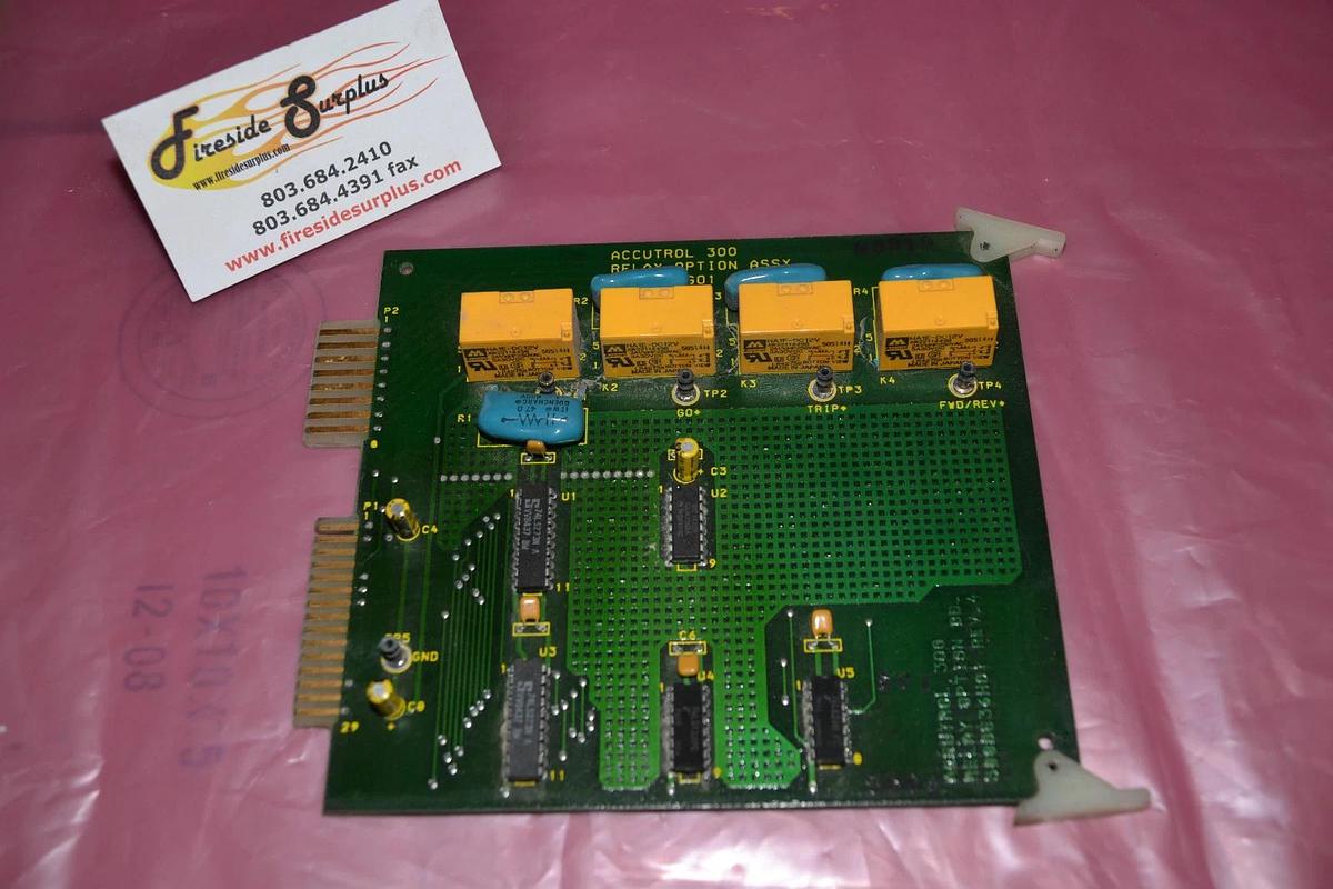 Used WESTINGHOUSE Accutrol 300 Relay Option Assy Board Card 5880C25G01 Rev 3