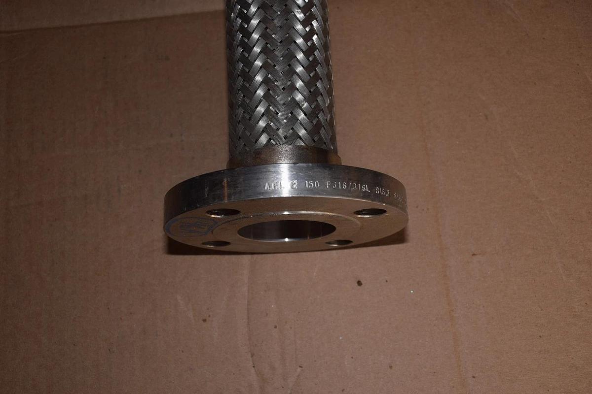 12" Long  2" ID Stainless Steel Flexible Coupling 2150 F316 316 SA182 B16.5 SS