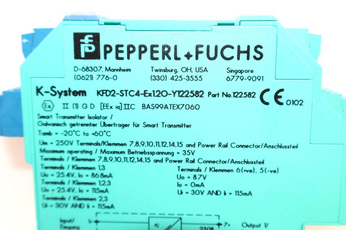 Used Pepperl + Fuchs KFD2-STC4-Ex120-Y122582 , 122582 35V Power Supply