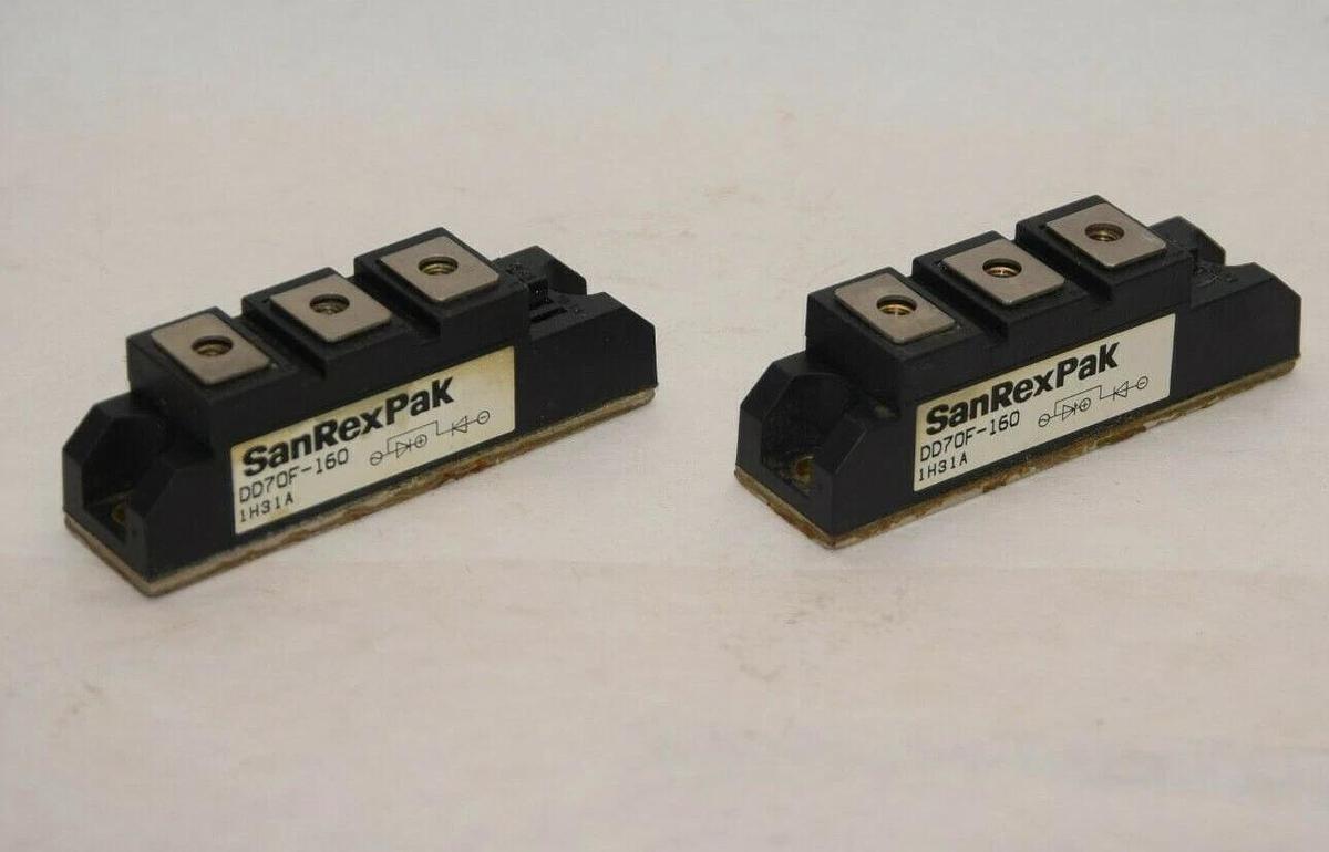 Used (Lot of 2) SANREX PAK DD70F-160 DD70F160 Power Module