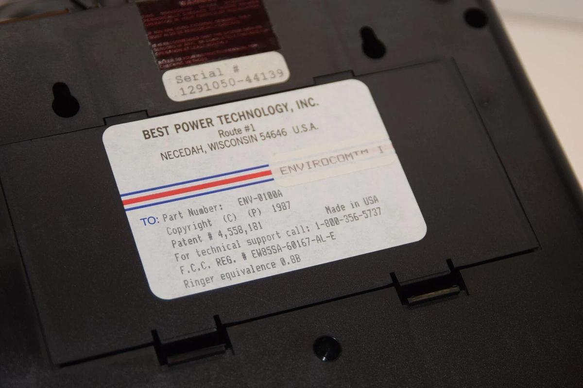 (NEW) BEST POWER TECHNOLOGY INC. ENV-0100A EnviroCom I Monitor USA