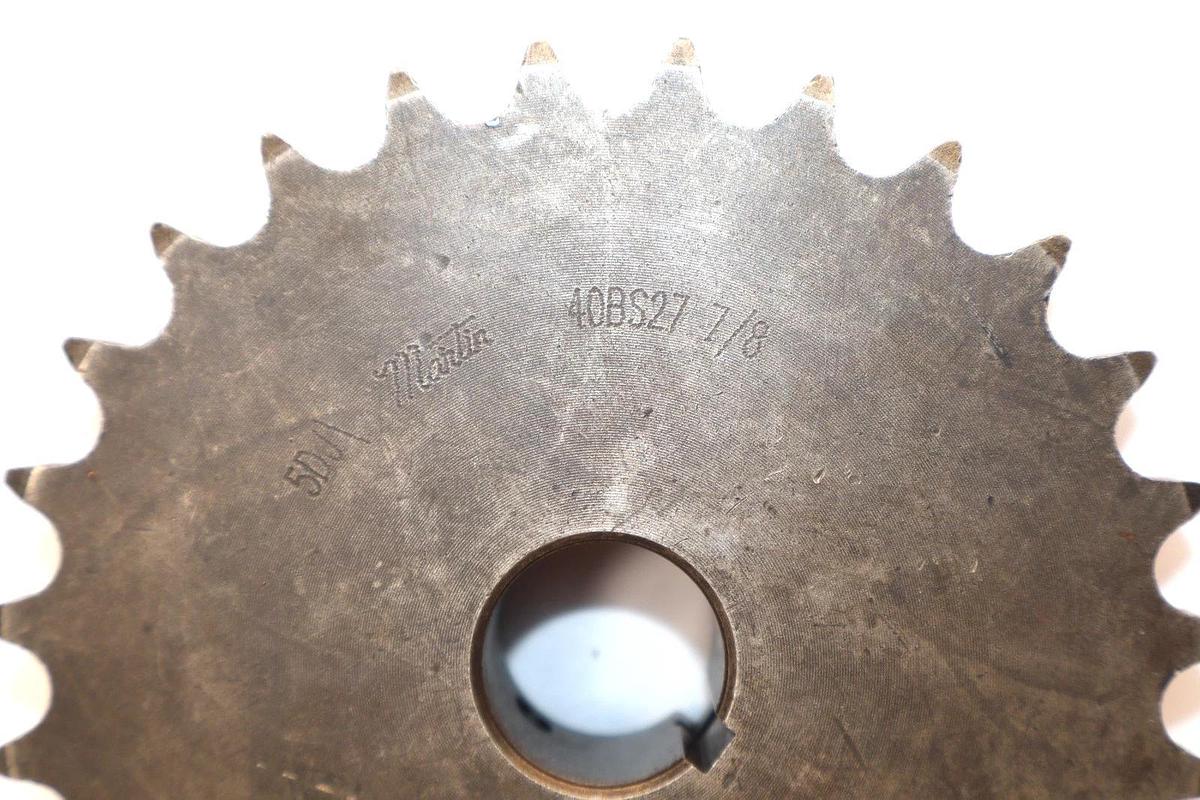 Martin Sprocket 40BS27 7/8" 7/8" Bore 27 Teeth Roller Chain Sprocket (New)