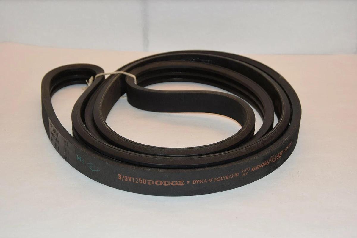 (NEW) GOODYEAR / DODGE 3/3V1250 3V1250 3-Banded V-Belt