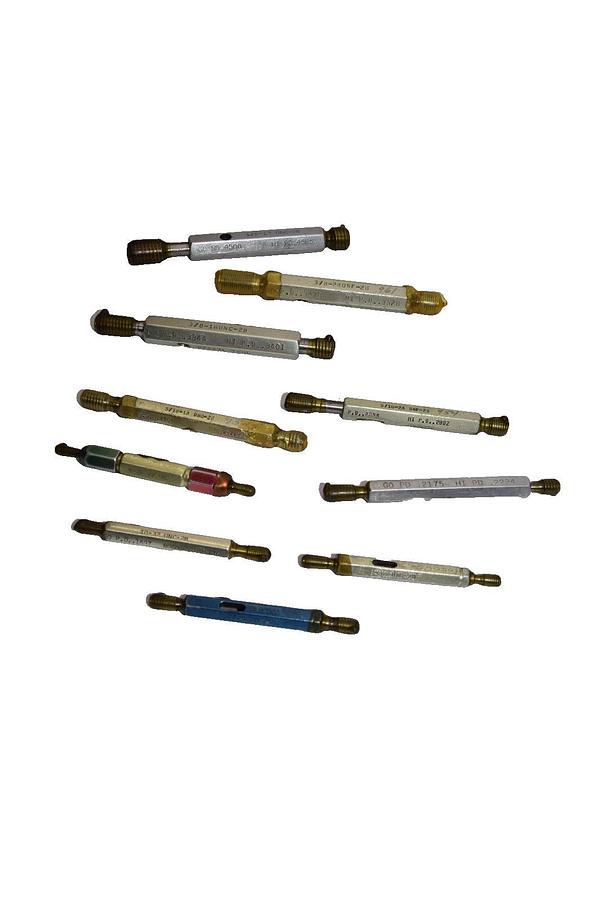 Durplate 1/2-13 , 3/8-24 , 5/16-24 , 5/16-18 , 6-32 , 8-32 Thread Gage (New, 10)