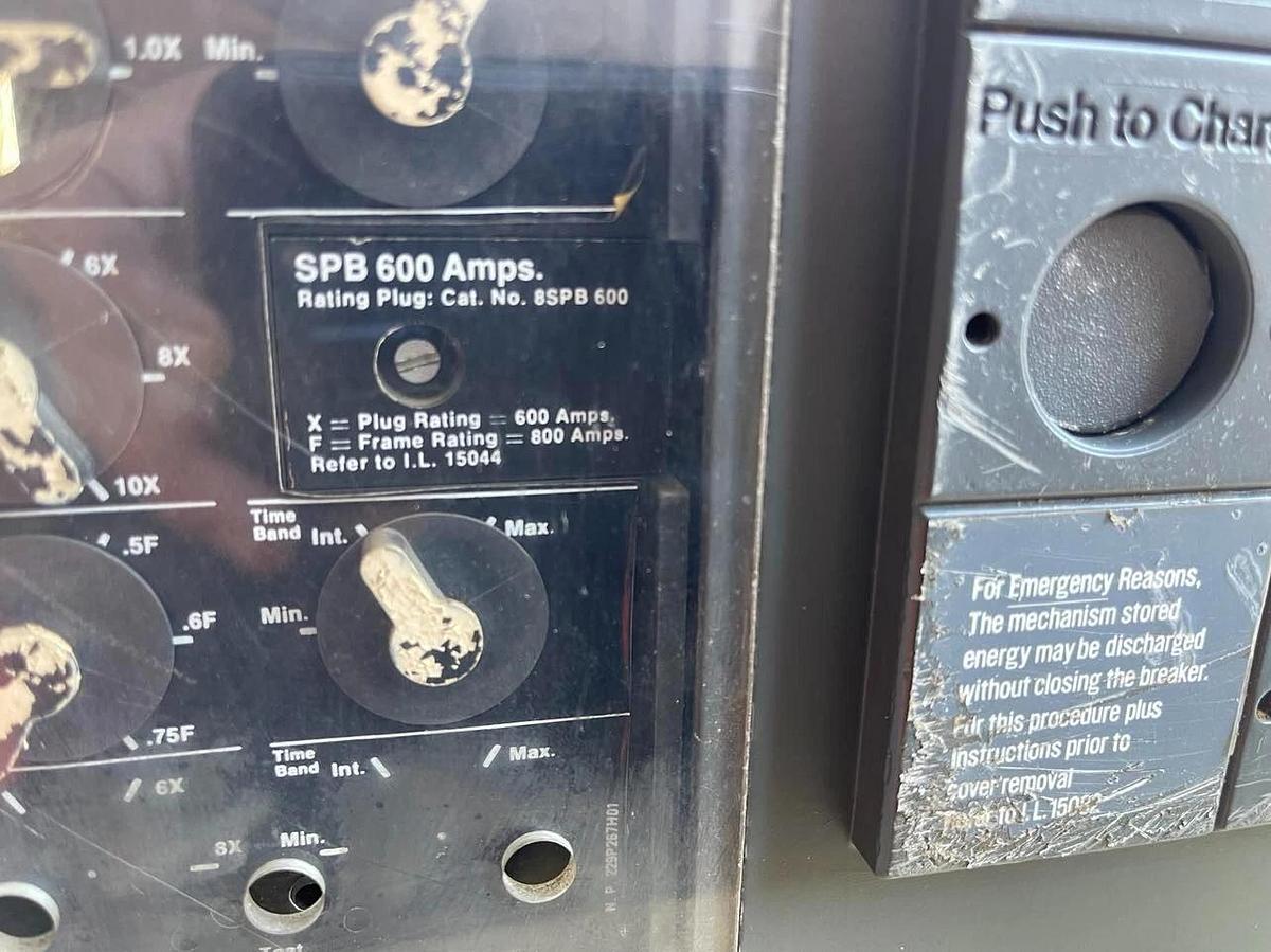 Used Westinghouse SPB100 Pow-R-Breaker Ins Case Breaker Frame 800a  Plug 8SPB600 600a