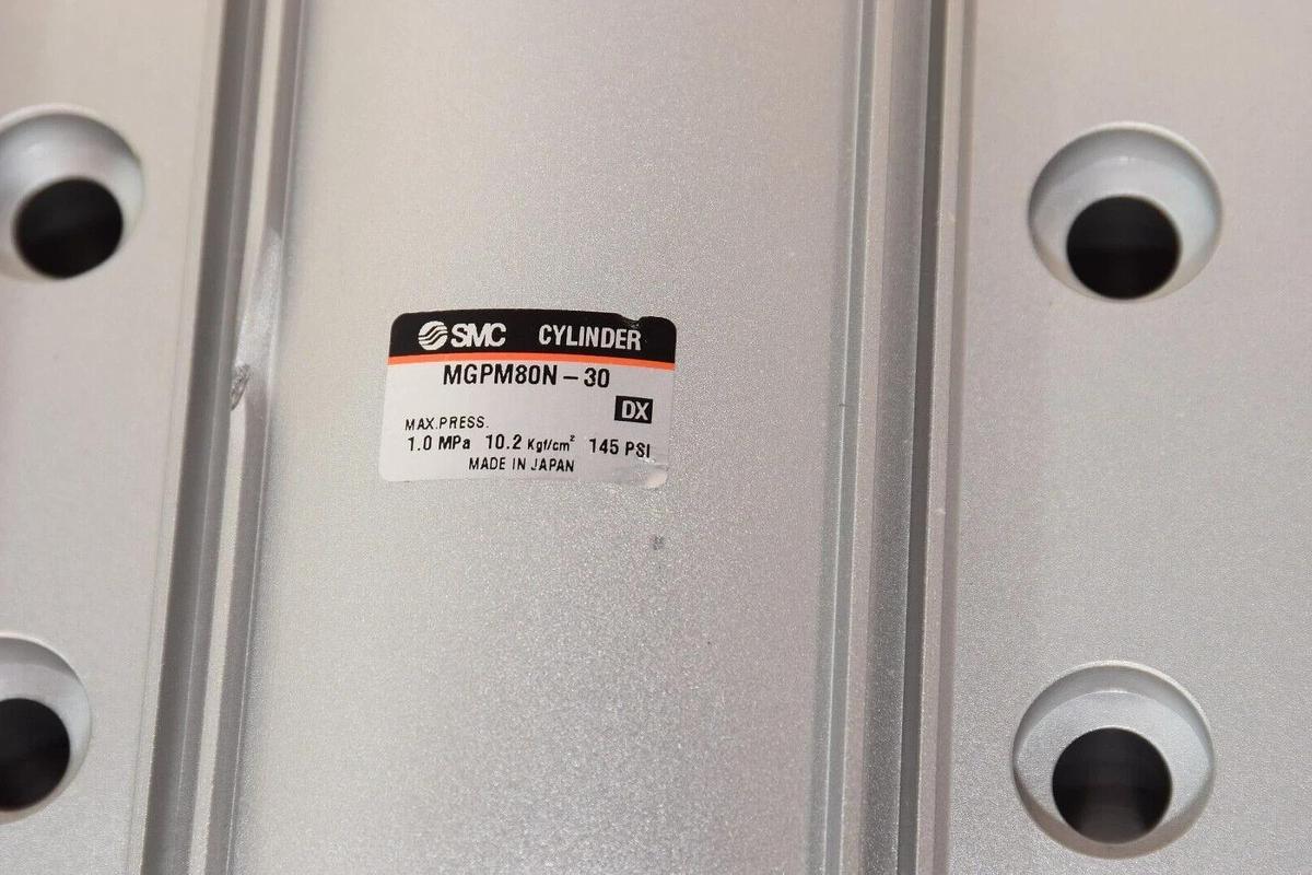 (NEW) SMC MGPM80N-30 1.0MPa 145psi Compact Pneumatic Slide Cylinder