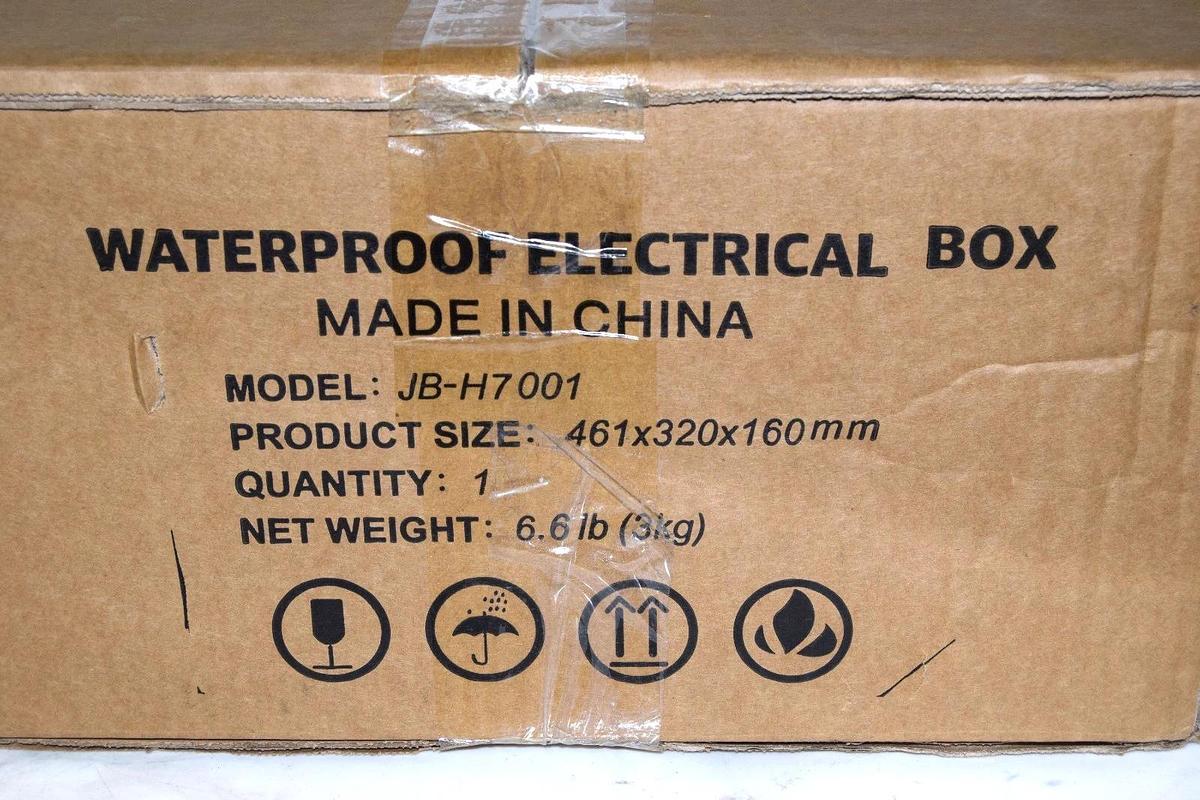 Akwscyby Waterproof Electrical Box 18x12.5x6" JB-H7001 JBH7001  (New)