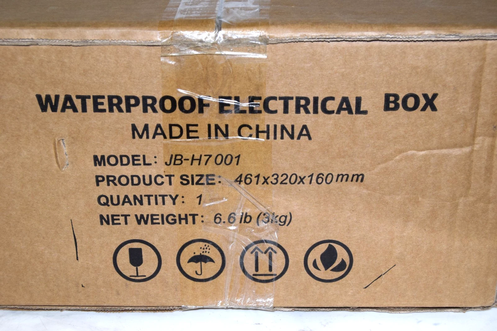 Akwscyby Waterproof Electrical Box 18x12.5x6" JB-H7001 JBH7001 (New)