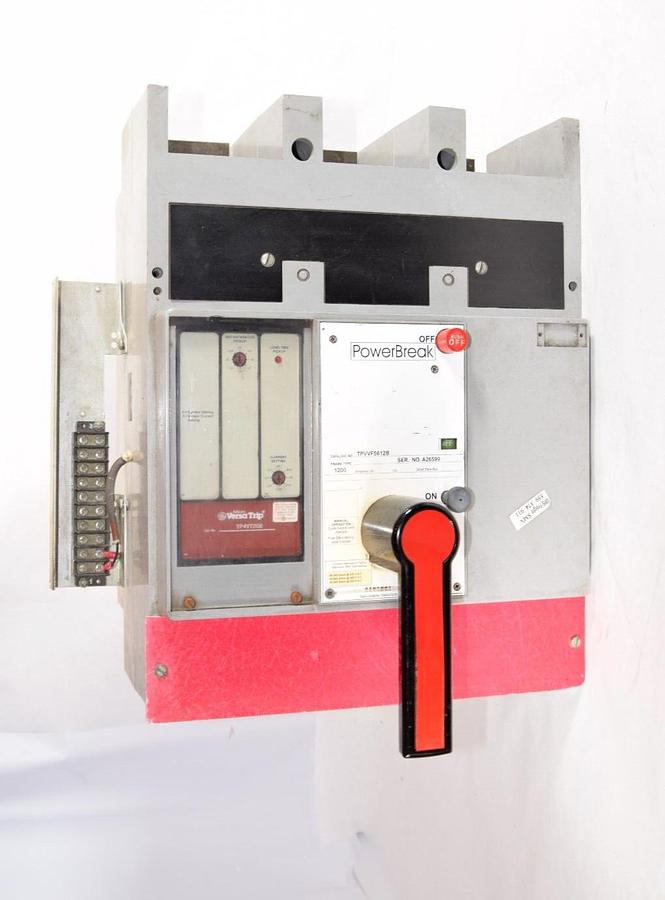 Used GE GENERAL ELECTRIC TPVVF5612B 1200A Amp 3P PowerBreak Circuit Breaker TP4VT20B