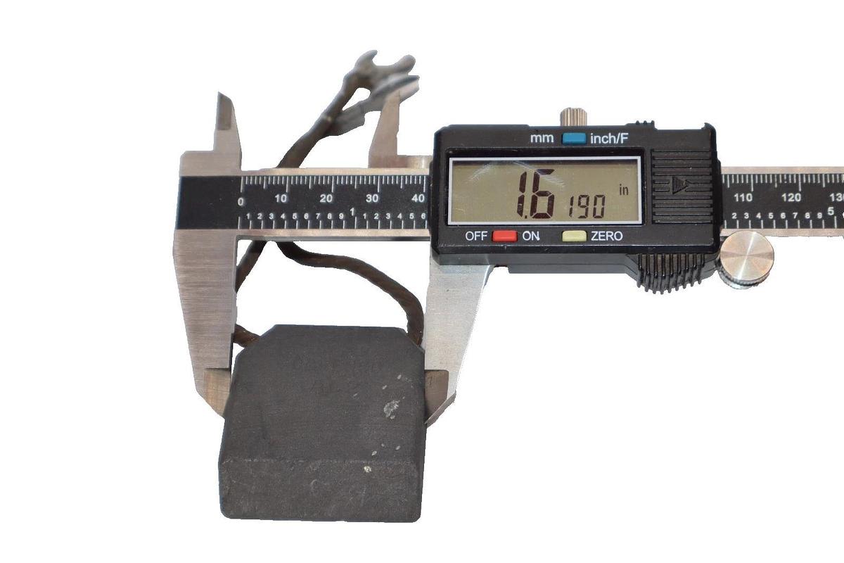 Caremco AC2 1-5/8" x 1/2" , 1.6190" x 0.4960" Carbon Brush (New)