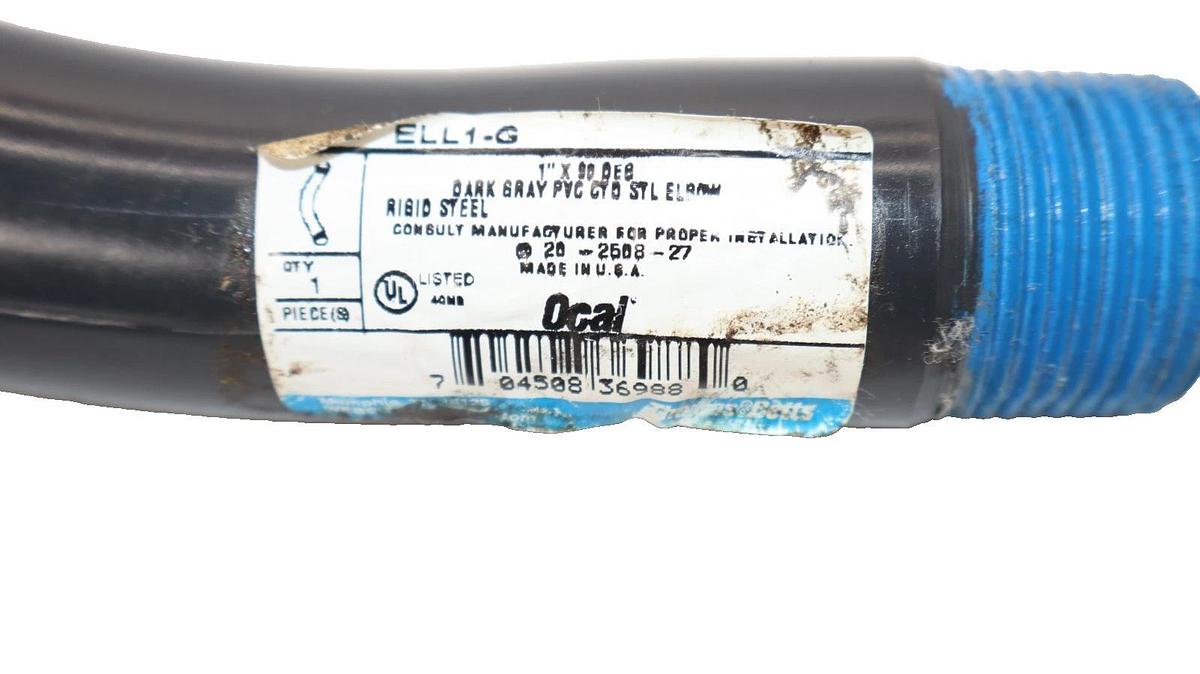 Thomas & Betts Ocal ELL1-G 1" x 90° Rigid Conduit Elbow Fitting (New)