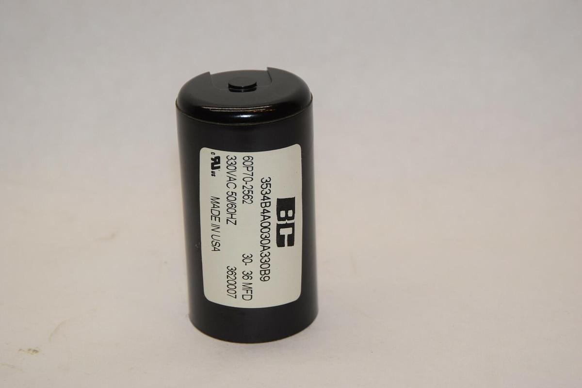 (NEW) BC 3534B4A0030A330B9 30-36MFD 330Vac 50/60Hz Capacitor