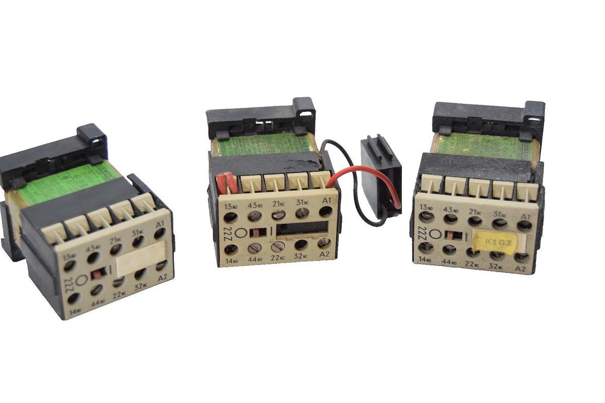 Used Siemens Control Relay 3TJ1002-0BE4 10A 240Vac (Lot of 3)