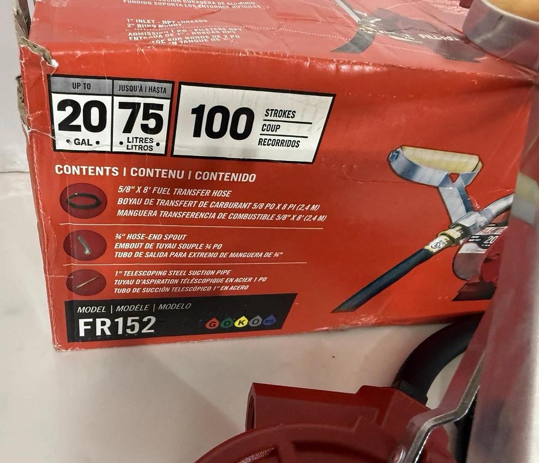 Fill-Rite FillRite 5200 Series Piston Hand Pump Hose & Nozzle FR152 20Gal (NEW)