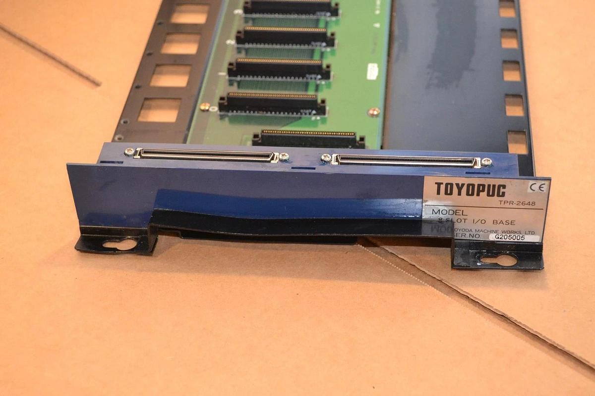 Used Toyopuc 8 Slot CPU I/O Base PLC TPR-2648