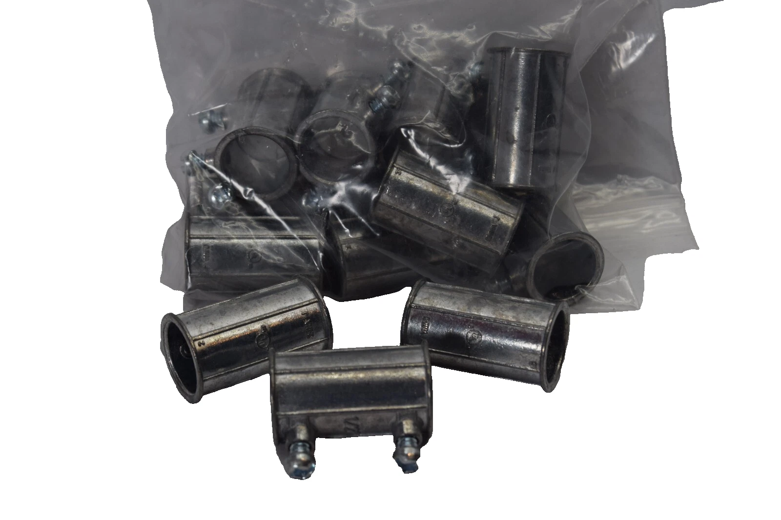 (Lot of 14) 1/2" EMT Set Screw Type Conduit Coupling Approx 1-1/2" Long (NEW)