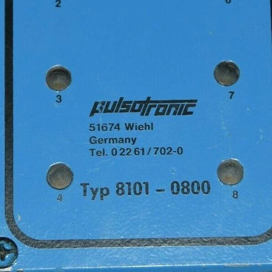 Used PULSOTRONIC 8101-0800 81010800 Proximity Box