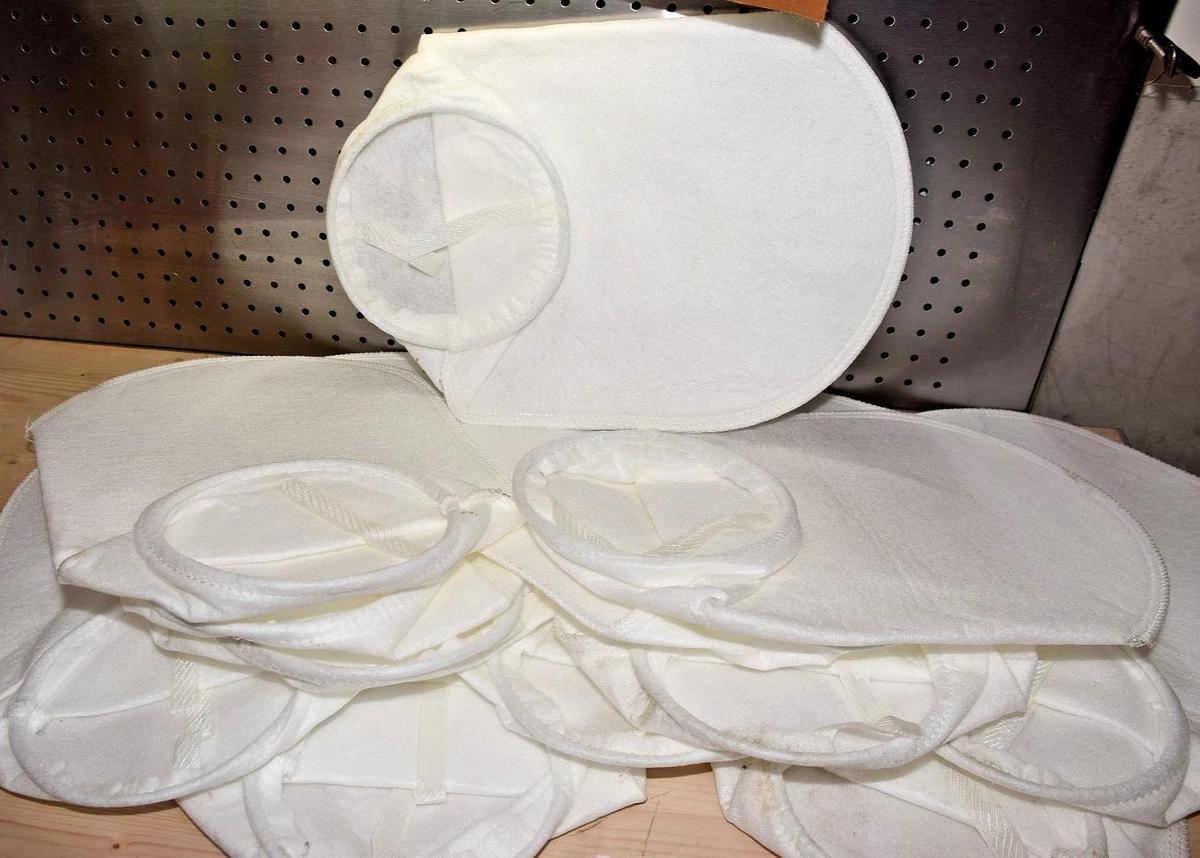 Used CAB Bag Filter Sock 100 MI, filter bag, 50-117C, 11-3/4" X 17" (Lot of 10 - NEW)