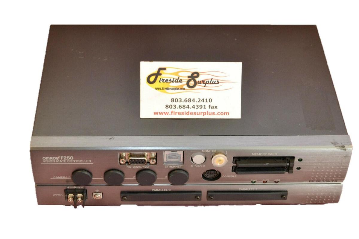 Used OMRON VISION MATE CONTROLLER F250-C55 F250 C55 F250C55 24V 24 V 3.0 A 3.0A AMPS