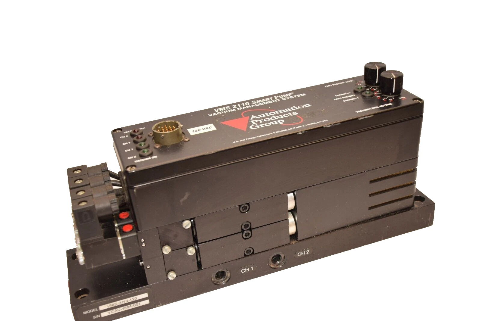 Used AUTOMATION PRODUCTS GROUP VMS-2110-120 VMS 2110 Smart Pump Vacuum Pump