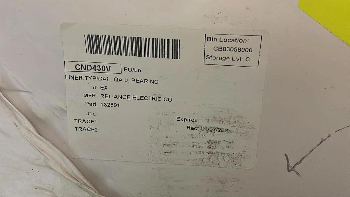 Reliance 132591 Bearing Pillow Block Housing 9 XC LINER ASSEMBLY QA 0 (NEW)