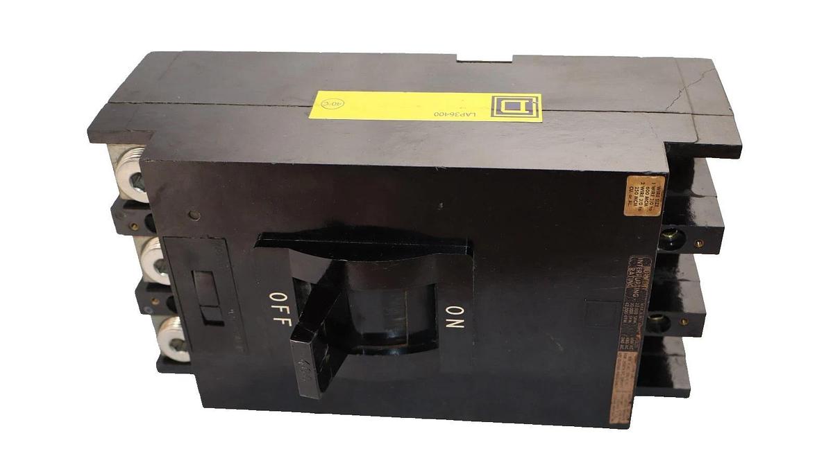 Used Square D Circuit Breaker LAP36400 400A 400 Amp 3 Pole 3p Magnetic Trip Adj Unit