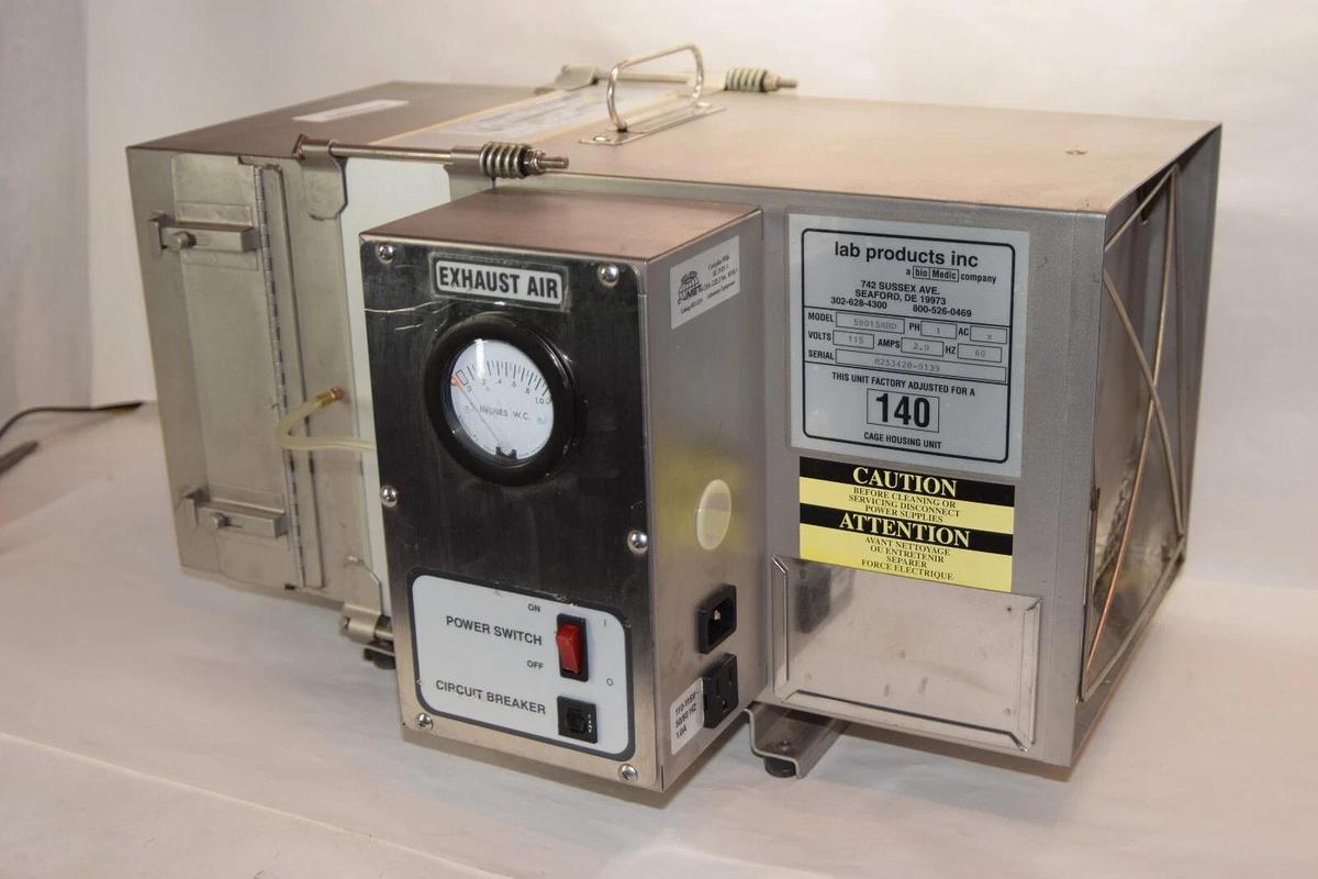 Used LAB PRODUCTS INC. 59015NHD CAGE HOUSING UNIT EXHAUST MODULE 115V