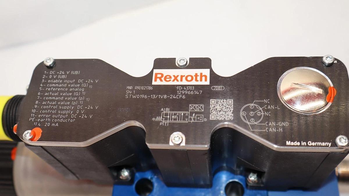 Rexroth Directional Control Valve STW0196-13/1V8-24CF6 STW019613/1V824CF6 *NOS*